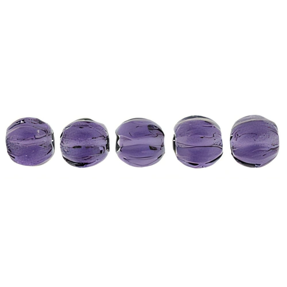 Czech Melon Round 3mm Tanzanite