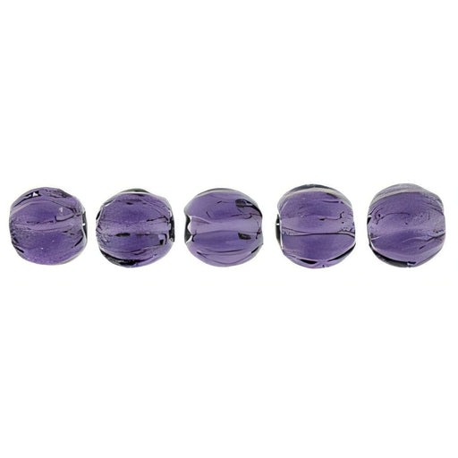 Czech Melon Round 3mm Tanzanite