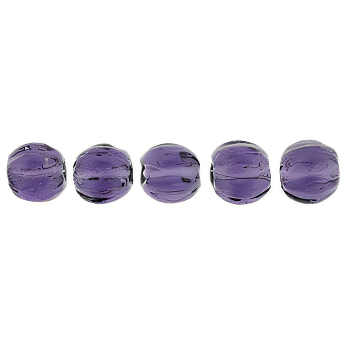 Czech Melon Round 3mm Tanzanite