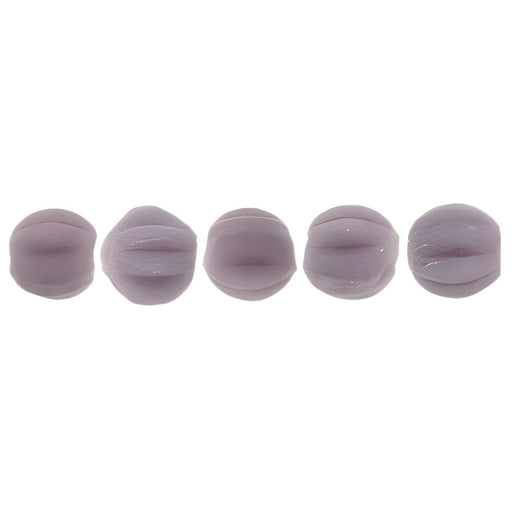 Czech Melon Round 3mm Matte - Opaque Purple