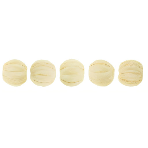 Czech Melon Round 3mm Luster - Opaque Champagne