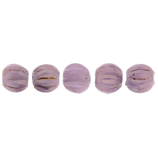 Czech Melon Round 3mm Luster - Opaque Lilac