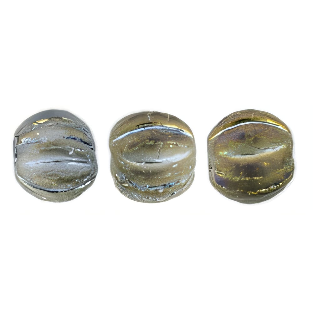 Czech Melon Round 4mm Matte - Iris - Brown