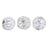 Czech Melon Round 5mm Silver (50pcs)