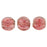 Czech Melon Round 5mm Halo - Cardinal (50pcs)