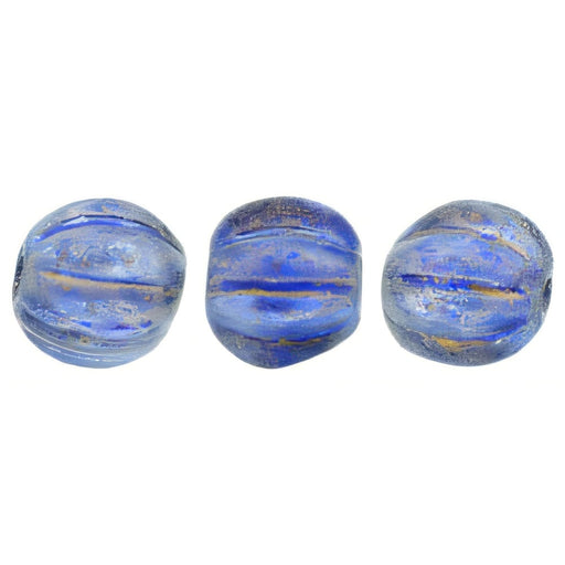 Czech Melon Round 5mm Halo – Ultramarine (50pcs)