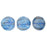 Czech Melon Round 5mm Halo - Azurite (50pcs)