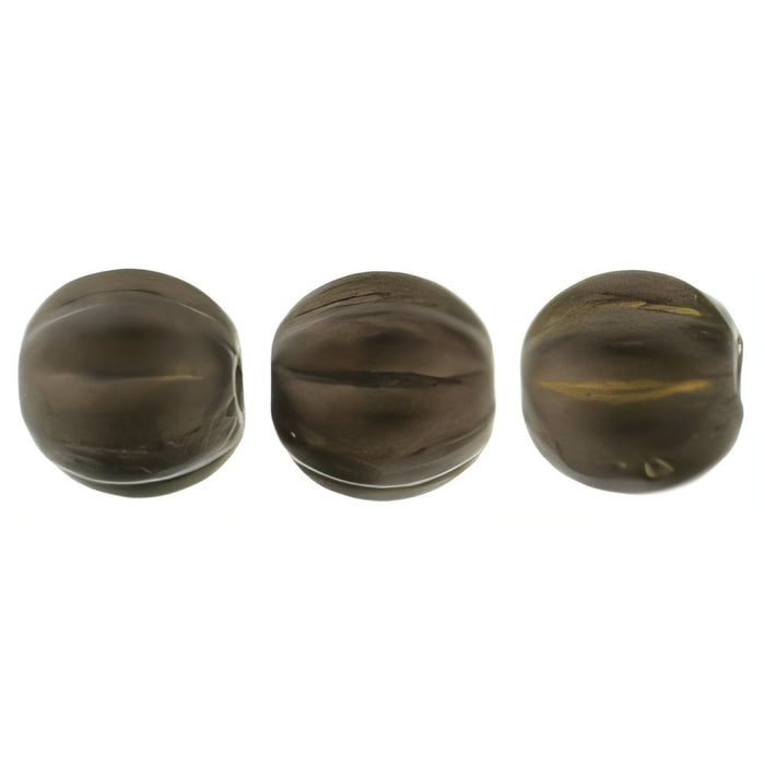 Czech Melon Round 5mm Matte - Dk Bronze (50pcs)