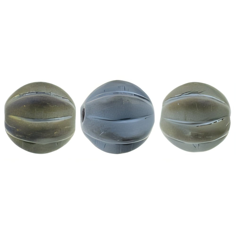 Czech Melon Round 6mm Matte - Iris - Brown (25pcs)