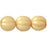 Czech Melon Round 8mm Luster - Opaque Champagne (25pcs)