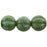 Czech Melon Round 8mm Turquoise - Picasso (25pcs)