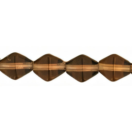 Czech Bicone 6 x 6mm Smoky Topaz (50pcs)