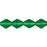 Czech Bicone 6 x 6mm Green Emerald (50pcs)