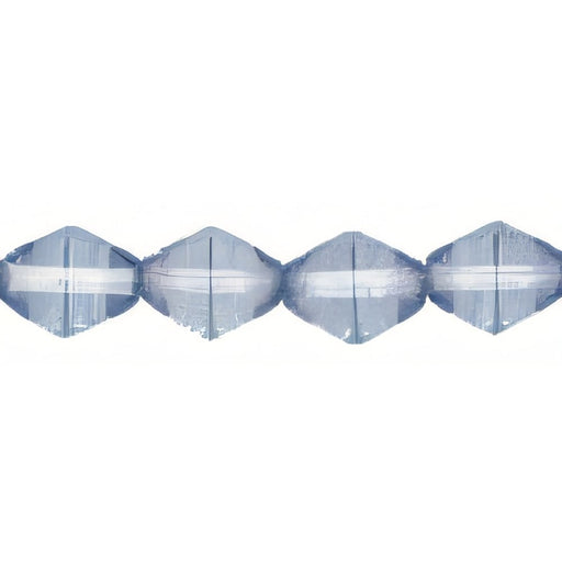 Czech Bicone 6 x 6mm Luster - Transparent Blue (50pcs)