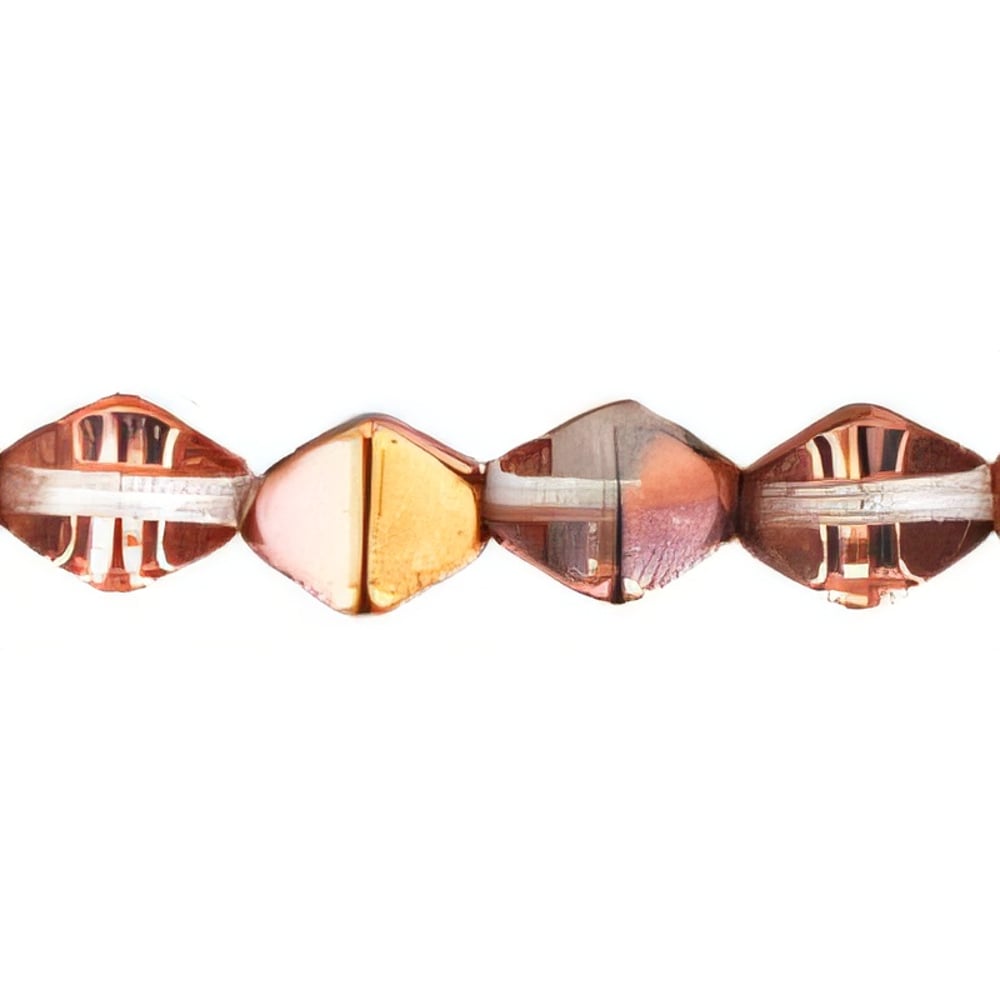 Czech Bicone 6 x 6mm Luster - Apollo - Gold (50pcs)