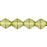 Czech Bicone 6 x 6mm Luster - Olivine (50pcs)