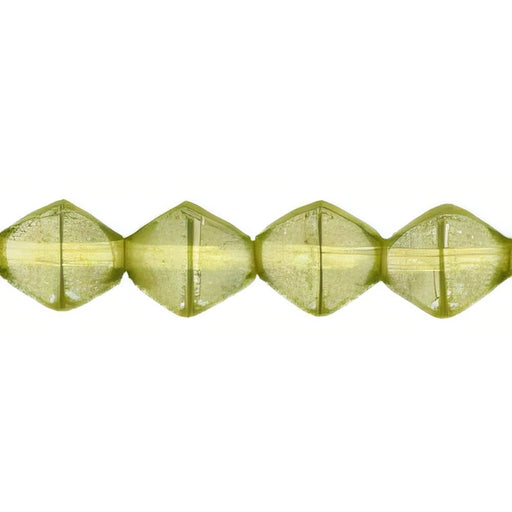 Czech Bicone 6 x 6mm Luster - Olivine (50pcs)