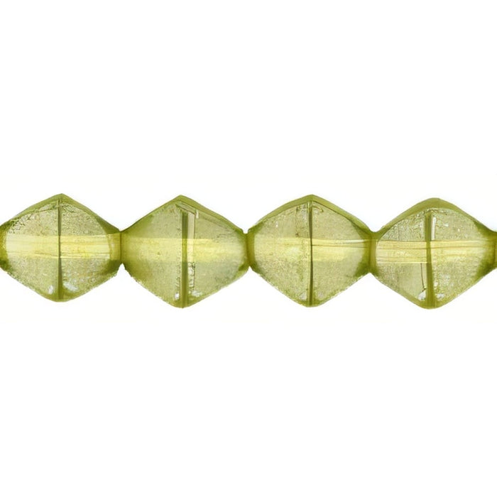 Czech Bicone 6 x 6mm Luster - Olivine (50pcs)