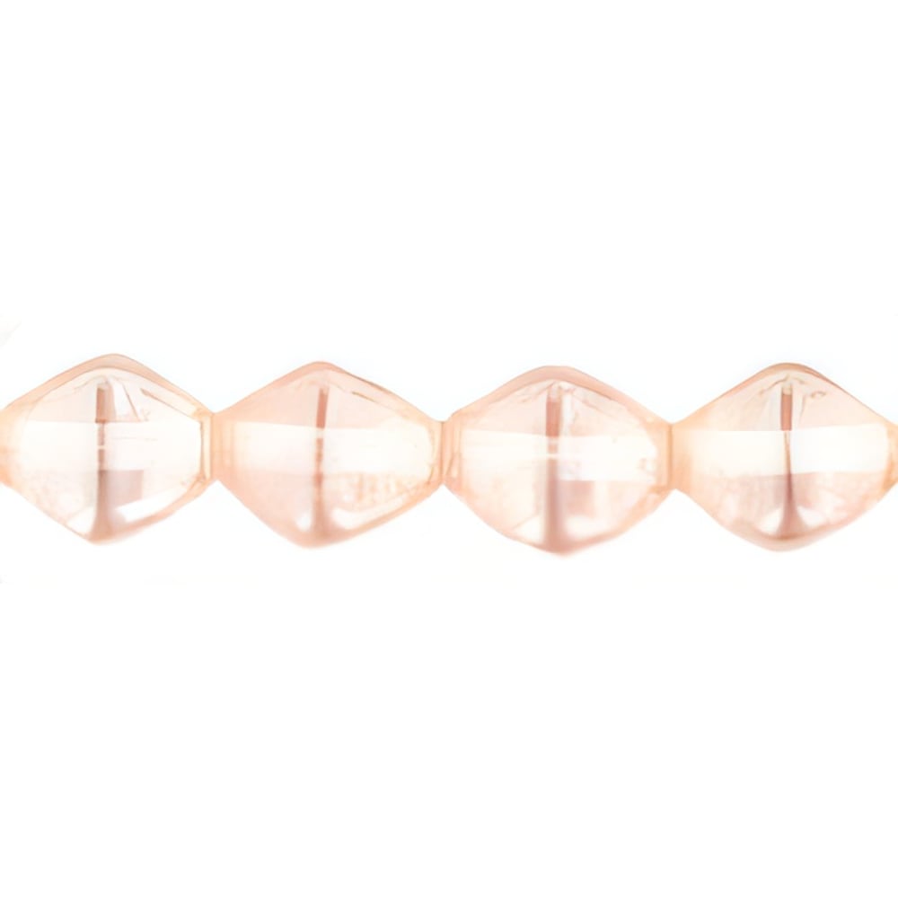 Czech Bicone 6 x 6mm Luster - Rosaline (50pcs)