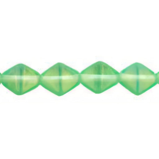 Czech Bicone 6 x 6mm Luster Iris - Peridot (50pcs)