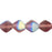 Czech Bicone 6/6mm Matte - Amethyst AB (25pcs)