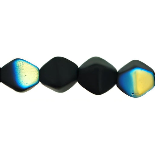 Czech Bicone 6/6mm Matte - Jet AB (50pcs)