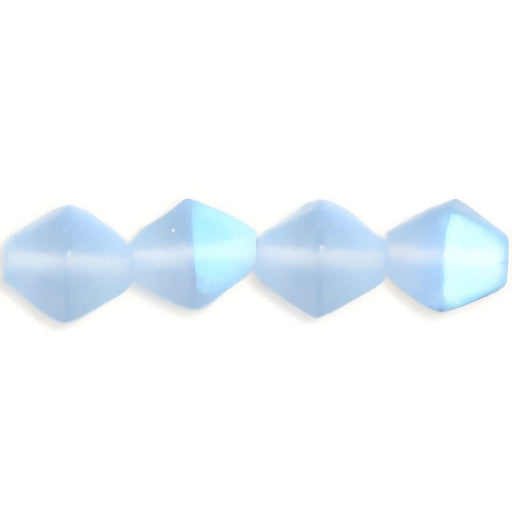 Czech Bicone 6/6mm Matte - Lt Sapphire AB (50pcs)