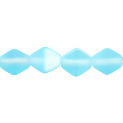Czech Bicone 6/6mm Matte - Aquamarine AB (50pcs)