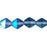 Czech Bicone 6/6mm Montana Blue AB (50pcs)