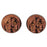 Czech Moon Faces 9mm Dk Bronze (25pcs)