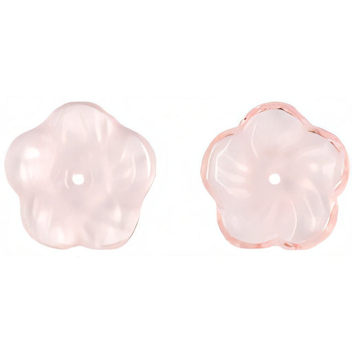 Czech Pinwheel Flower 12mm Rosaline (50pcs)