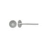 Earring Findings, 11mm Long Post with 4mm Glue On Pad, Titanium (10 Pairs)