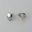 Stainless Steel Earring Post Findings, 6mm Flat Pad (1 Pair)