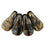 Czech Duck Bills 18 x 9mm Jet - Bronze Picasso (25pcs)