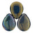 Czech Pear Shaped Drops 16 x 12mm Oxidized Bronze (25pcs)