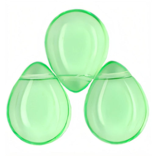 Czech Pear Shaped Drops 16 x 12mm Peridot (25pcs)