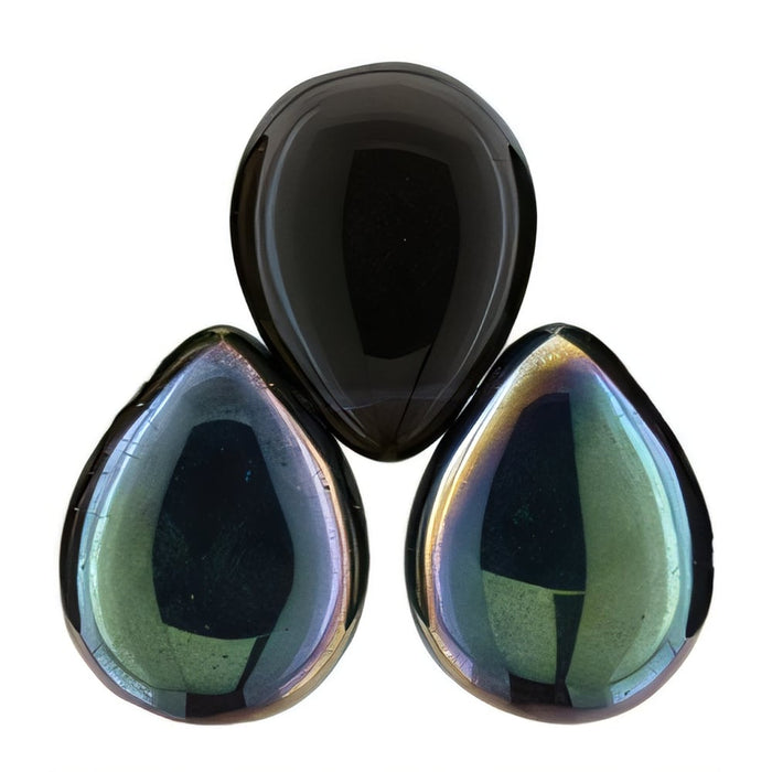 Czech Pear Shaped Drops 16 x 12mm Tanzanite - Celsian (25pcs)