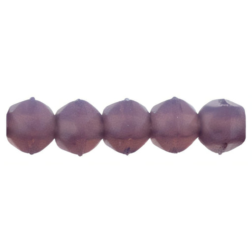 Czech English Cut Round 3mm Milky Amethyst (50pcs)