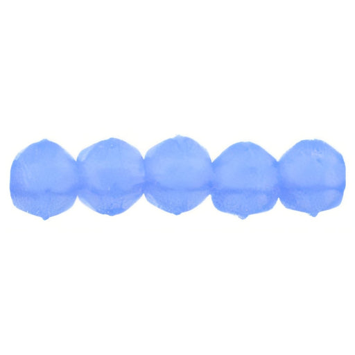 Czech English Cut Round 3mm Milky Sapphire (50pcs)