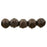 Czech English Cut Round 3mm Matte - Dk Bronze (50pcs)