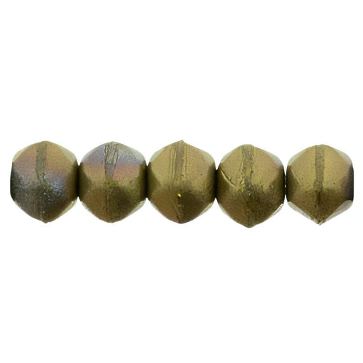 Czech English Cut Round 3mm Matte - Oxidized Bronze Clay (50pcs)