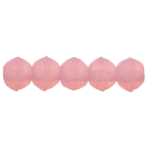 Czech English Cut Round 3mm Matte - Milky Pink (50pcs)
