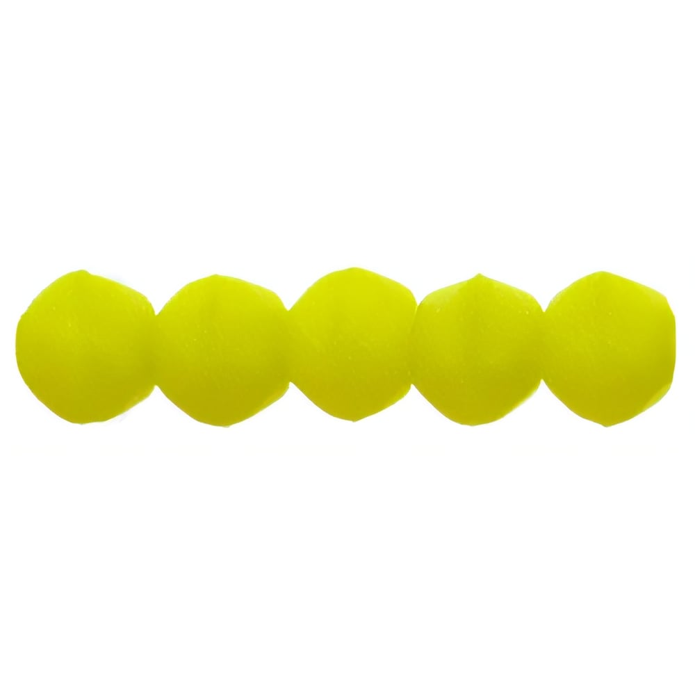 Czech English Cut Round 3mm Matte - Chartreuse (50pcs)