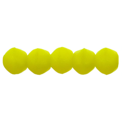 Czech English Cut Round 3mm Matte - Chartreuse (50pcs)