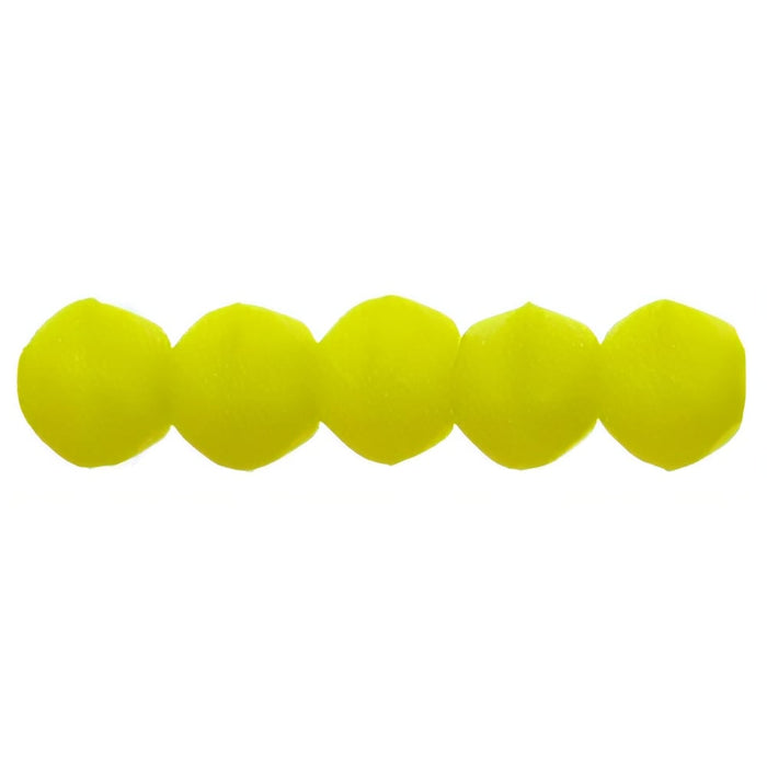 Czech English Cut Round 3mm Matte - Chartreuse (50pcs)