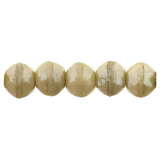 Czech English Cut Round 3mm Opaque Luster - Picasso (50pcs)