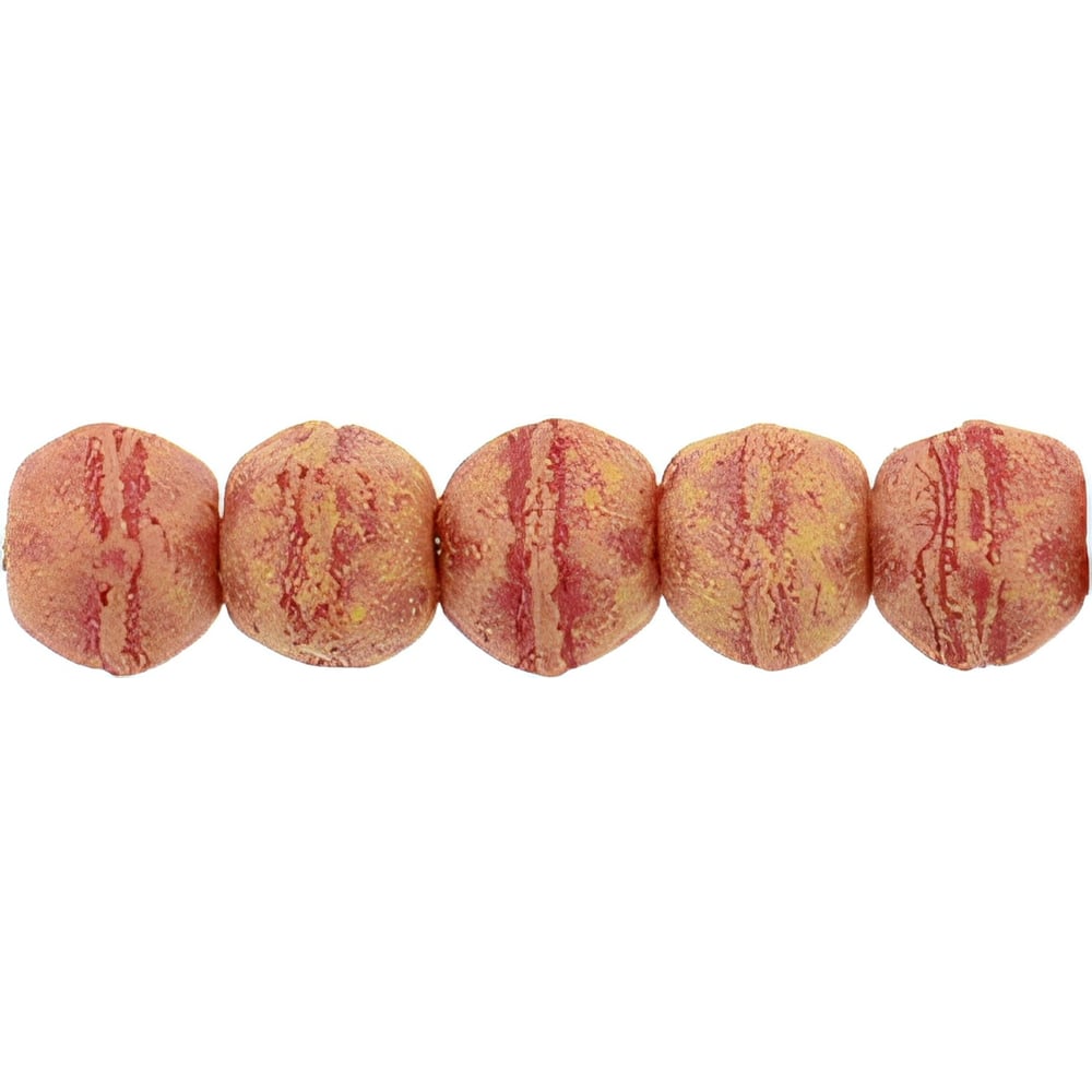 Czech English Cut Round 3mm Pacifica - Strawberry (50pcs)