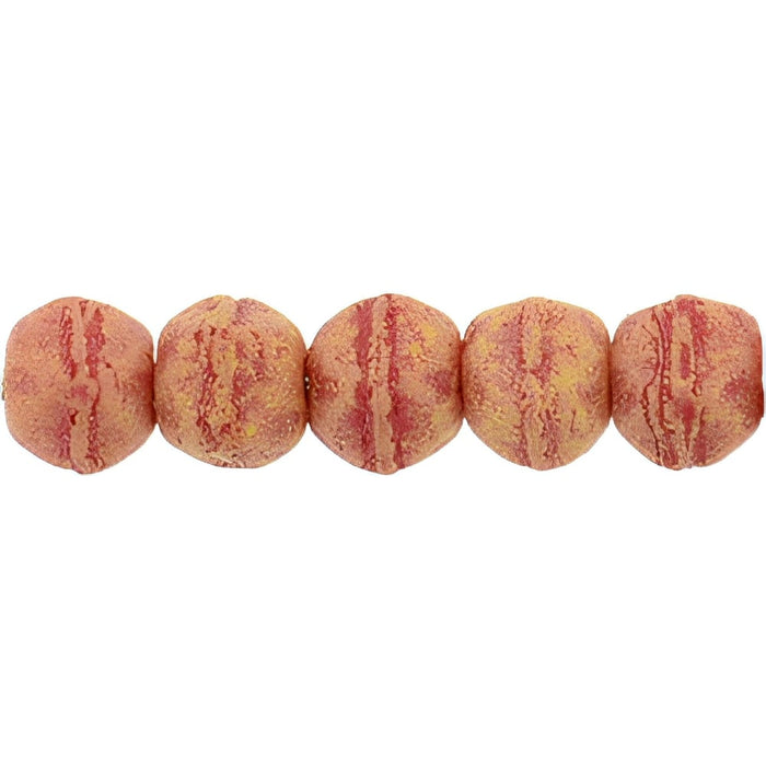 Czech English Cut Round 3mm Pacifica - Strawberry (50pcs)