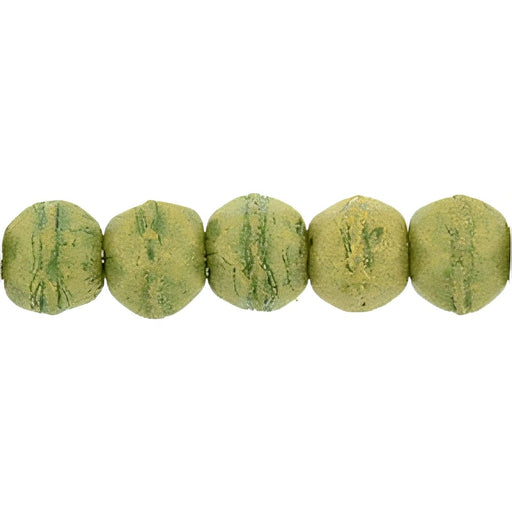 Czech English Cut Round 3mm Pacifica - Avocado (50pcs)
