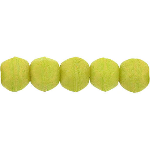 Czech English Cut Round 3mm Pacifica - Honeydew (50pcs)